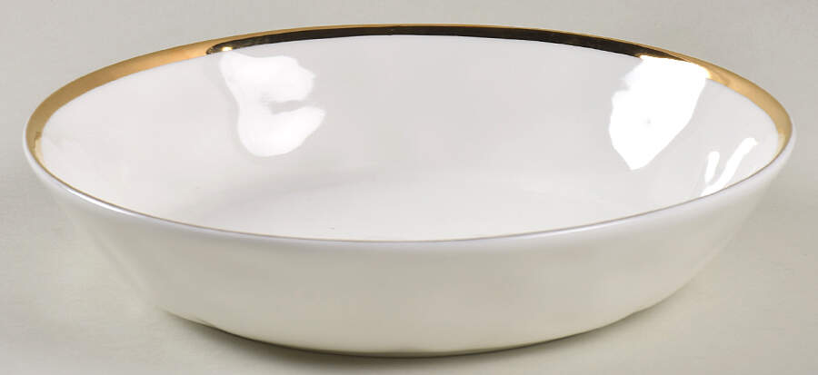 Harper (Gold Trim) Coupe Soup Bowl by Olivia & Oliver-1