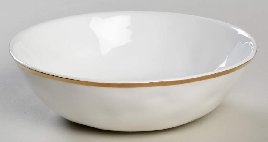 Harper (Gold Trim) Soup/Cereal Bowl by Olivia & Oliver-1