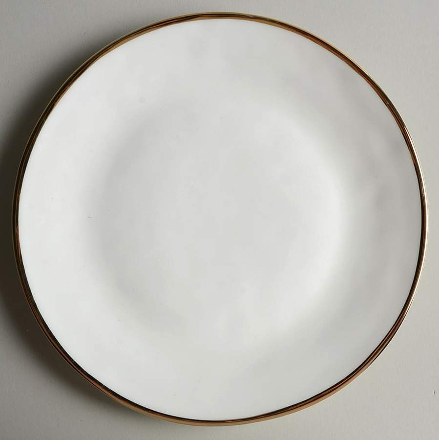 Harper (Gold Trim) Salad Plate by Olivia & Oliver-1