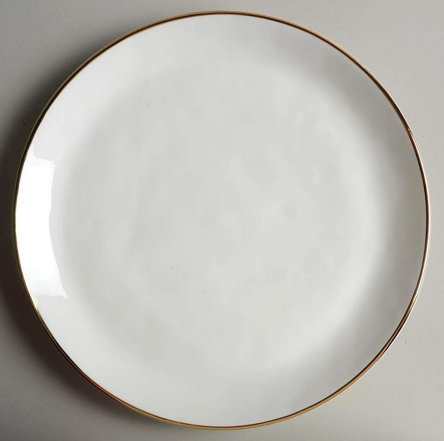 Harper (Gold Trim) Dinner Plate by Olivia & Oliver-1