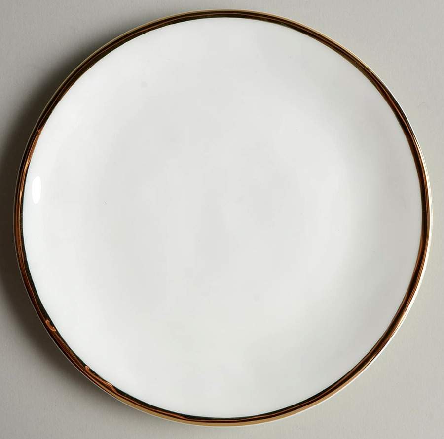 Harper (Gold Trim) Bread & Butter Plate by Olivia & Oliver-1