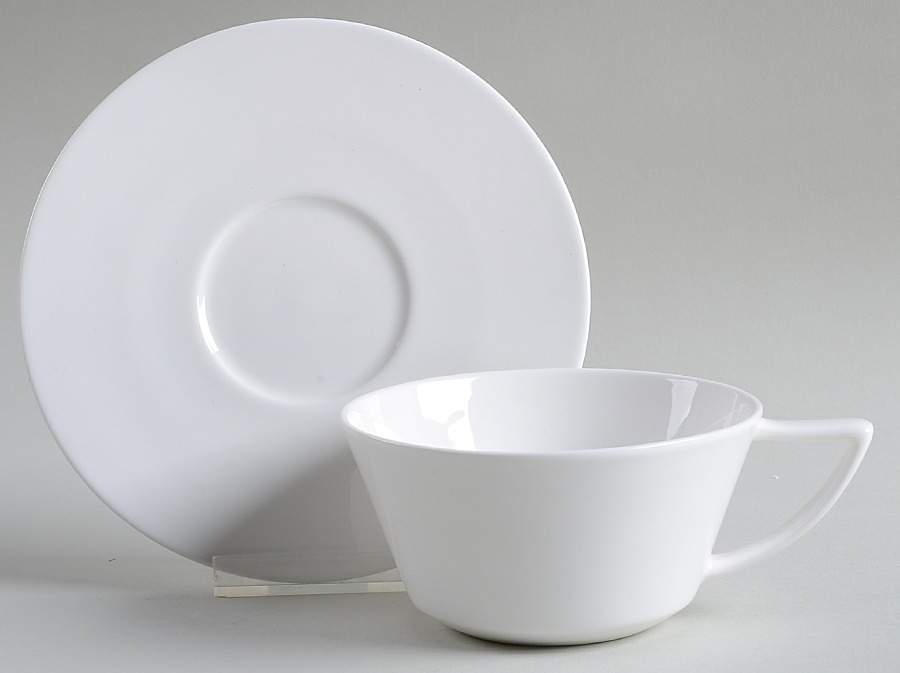 Madison Flat Cup & Saucer Set by Olivia & Oliver-1