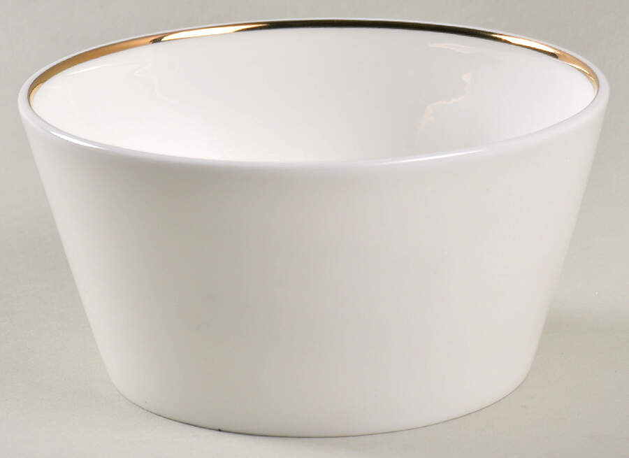 Madison (Gold Trim) Fruit/Dessert (Sauce) Bowl by Olivia & Oliver-1