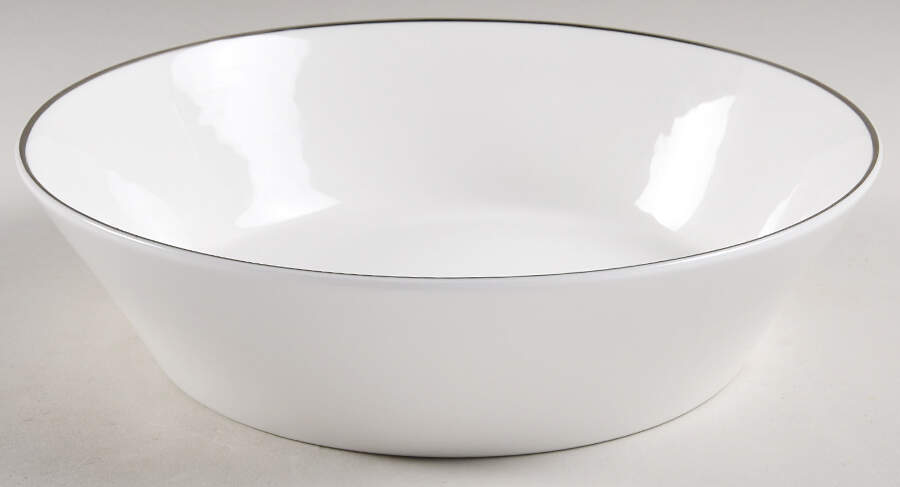 Madison (Platinum Trim) 9" Round Vegetable Bowl by Olivia & Oliver-1