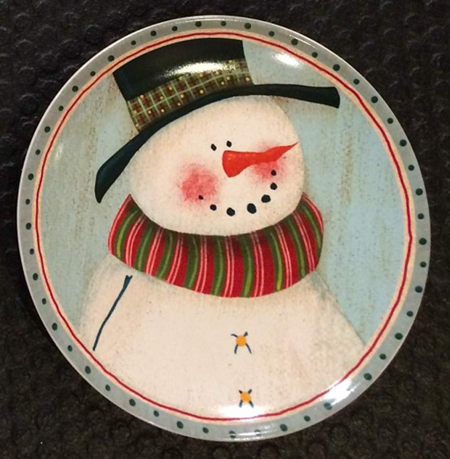 Frosty Folks Salad/Dessert Plate by Oneida-1