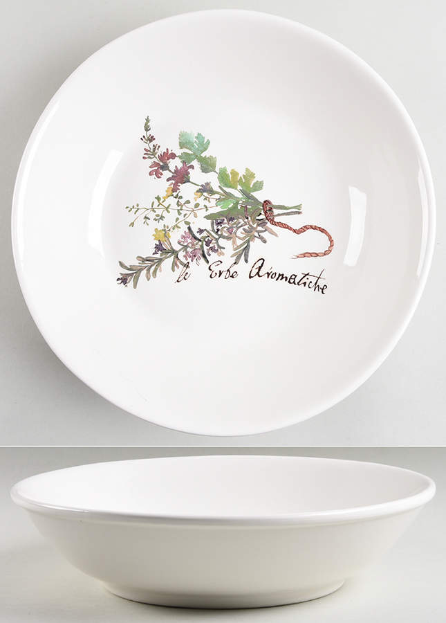 Kitchen Herb Tuscan 12" Pasta Serving Bowl by Opificio Etico-1