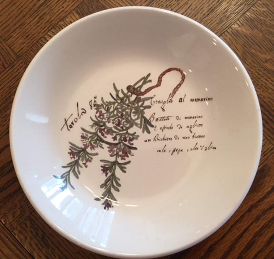 Kitchen Herb Tuscan 8" Individual Pasta Bowl by Opificio Etico-1