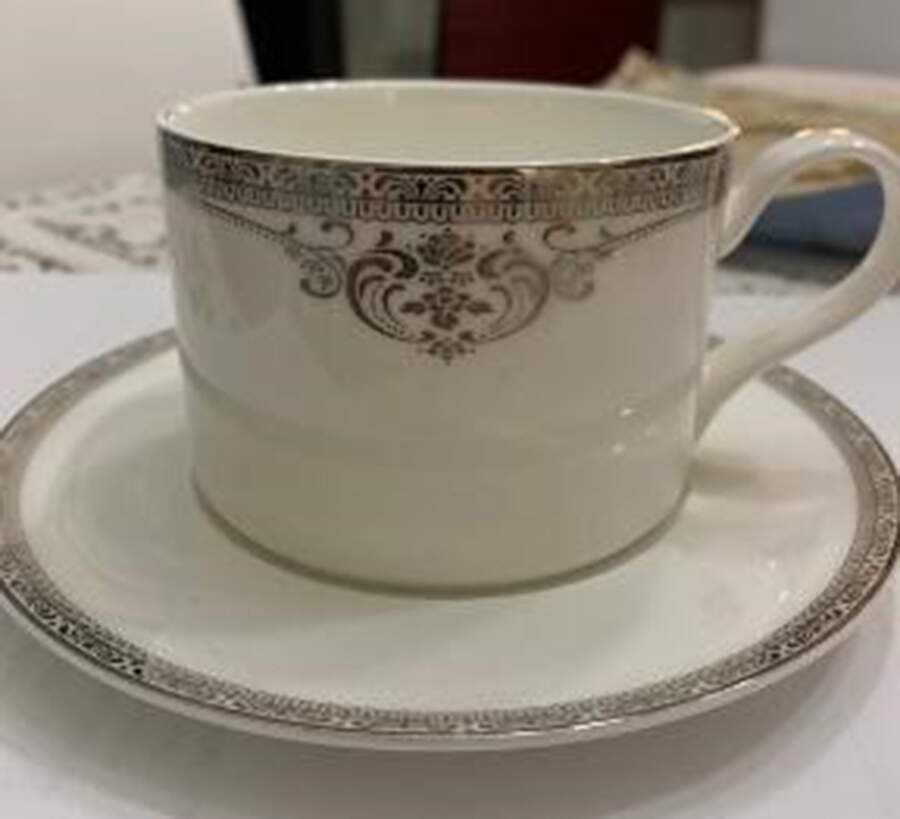 Michelangelo Flat Cup & Saucer Set by Oneida-1