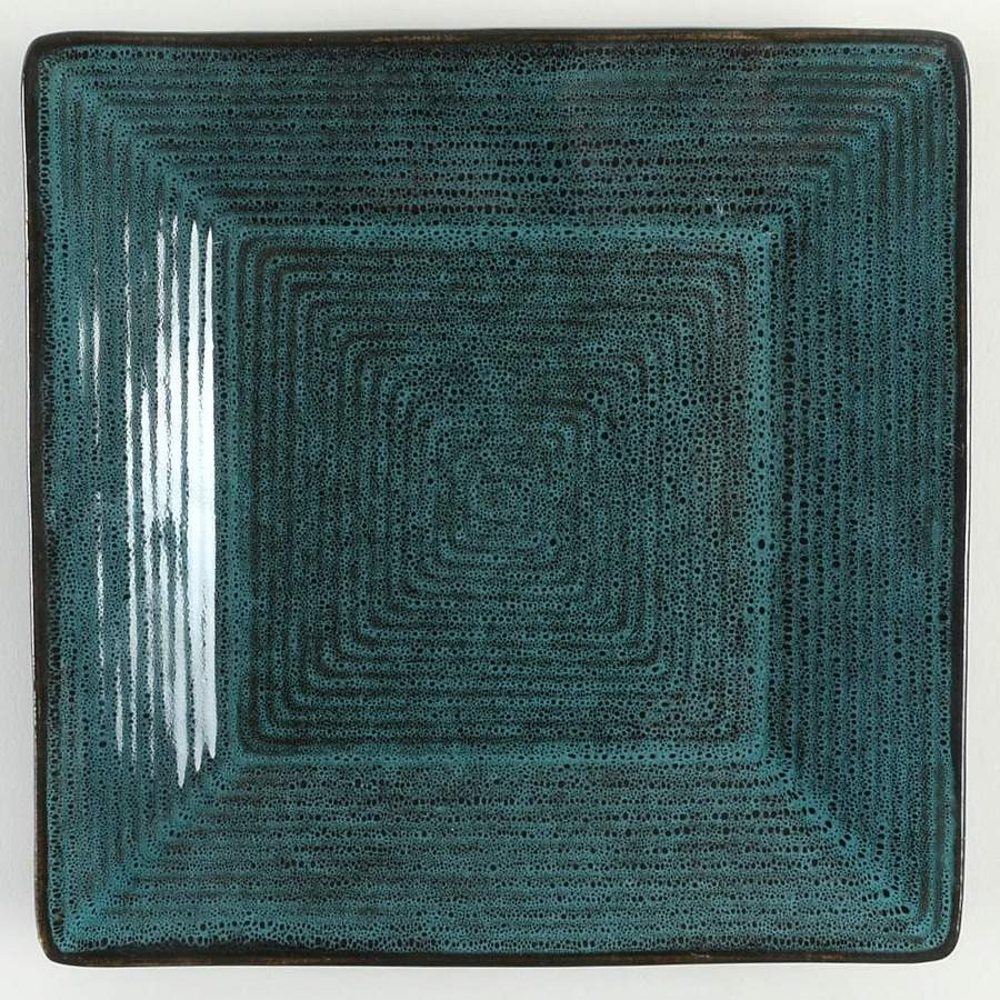 Tremiti Teal Square Salad Plate by Oneida-1