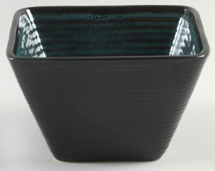 Tremiti Teal Square Soup/Cereal Bowl by Oneida-1