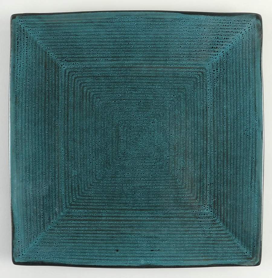 Tremiti Teal Square Dinner Plate by Oneida-1