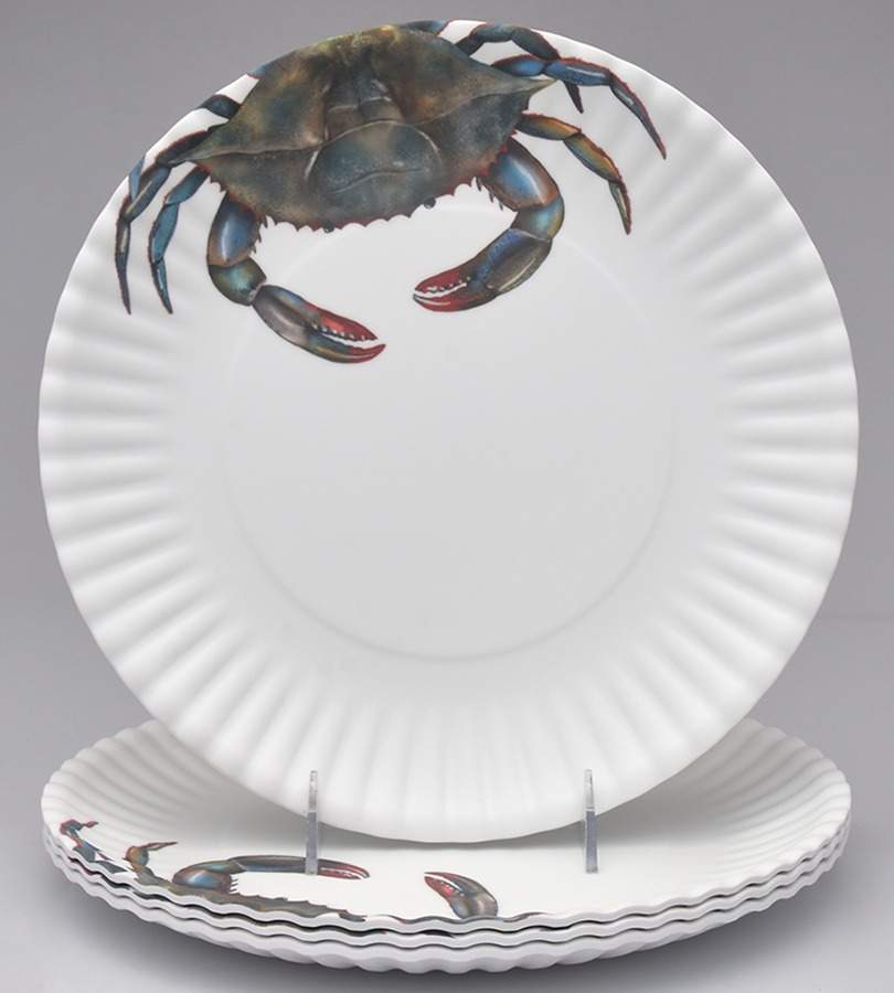 Melamine Dinnerware Dinner Plate - Set of 4 Motif 2 by One Hundred 80 Degrees-1