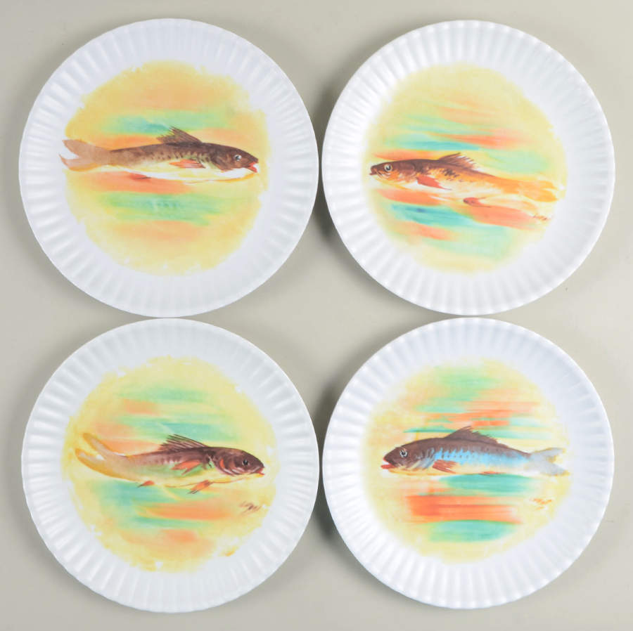 Melamine Dinnerware Luncheon Plate - Set of 4 Motifs by One Hundred 80 Degrees-1