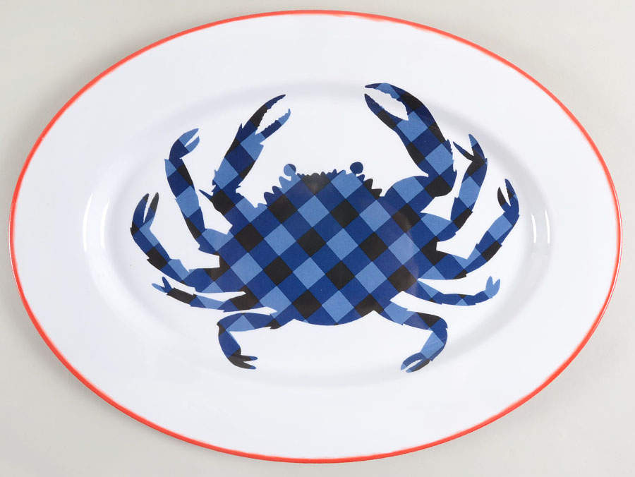 Melamine Dinnerware 17" Oval Serving Platter by One Hundred 80 Degrees-1