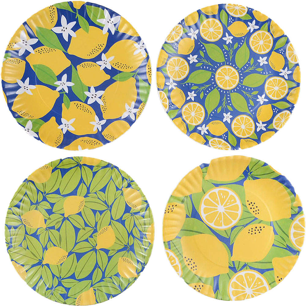 Melamine Dinnerware Luncheon Plate - Set of 4 Motifs by One Hundred 80 Degrees-1