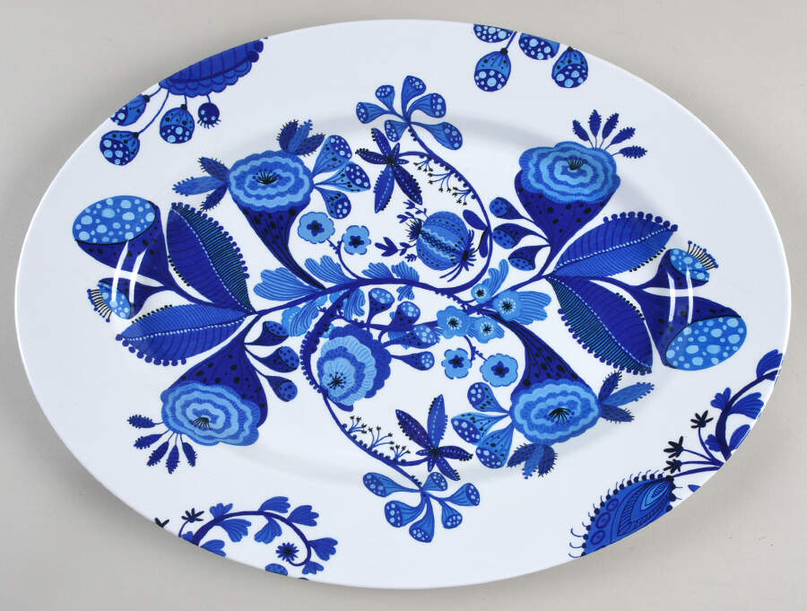 Melamine Dinnerware 17" Oval Serving Platter by One Hundred 80 Degrees-1