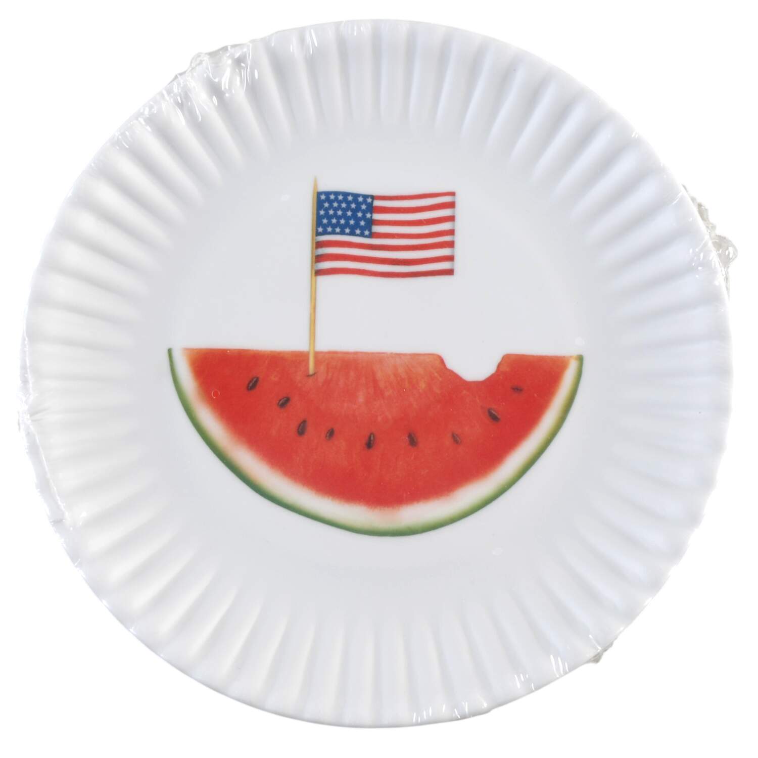 Melamine Dinnerware Appetizer Plate - Set of 4 Motifs by One Hundred 80 Degrees-1