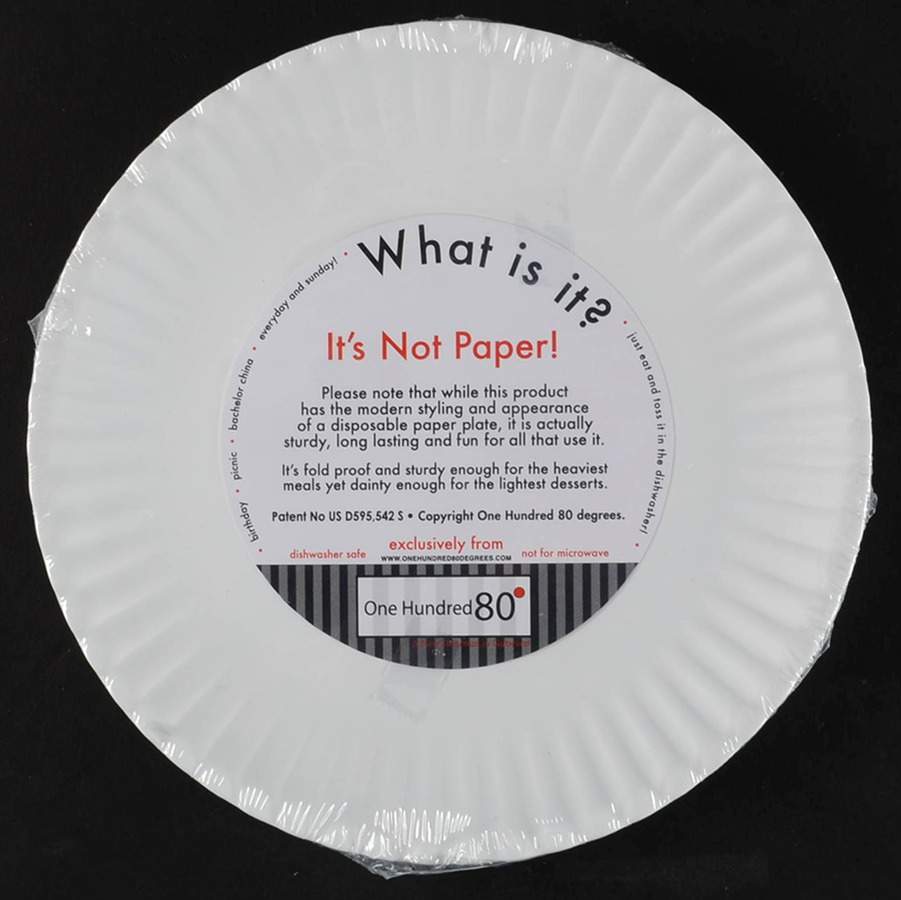 Melamine Dinnerware Salad/Dessert Plate - Set of 4 by One Hundred 80 Degrees-1