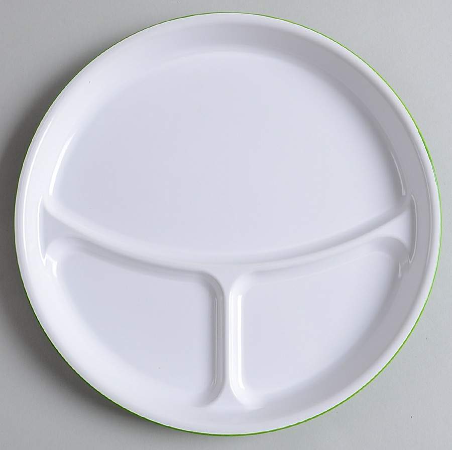 Melamine Dinnerware (3 Part) Divided Plate by One Hundred 80 Degrees-1