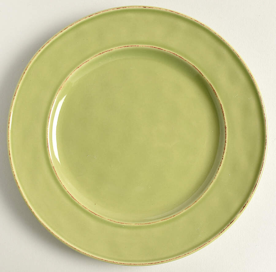 Lake Como (Jade Green) Luncheon Plate by Over And Back-1