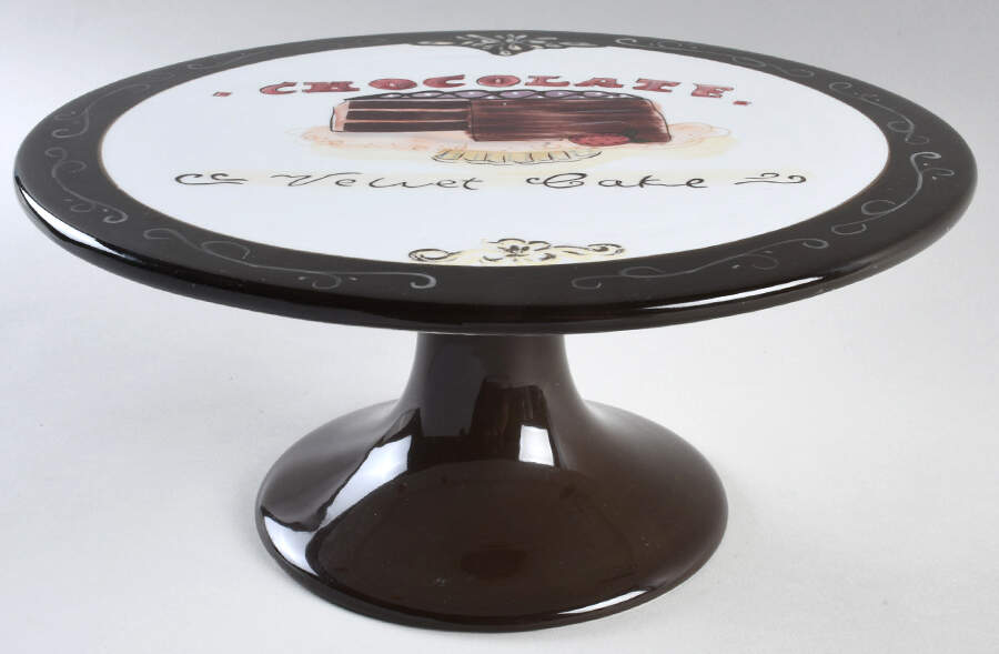 Sweets (Earthenware) 12" Diameter Pedestal Cake Stand by Oneida-1