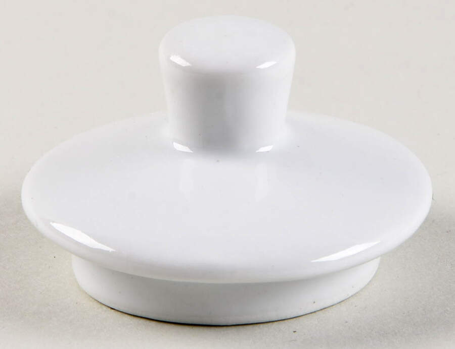 Buffalo China (White, Buffalo Mark) Lid for Sugar Bowl by Oneida-1