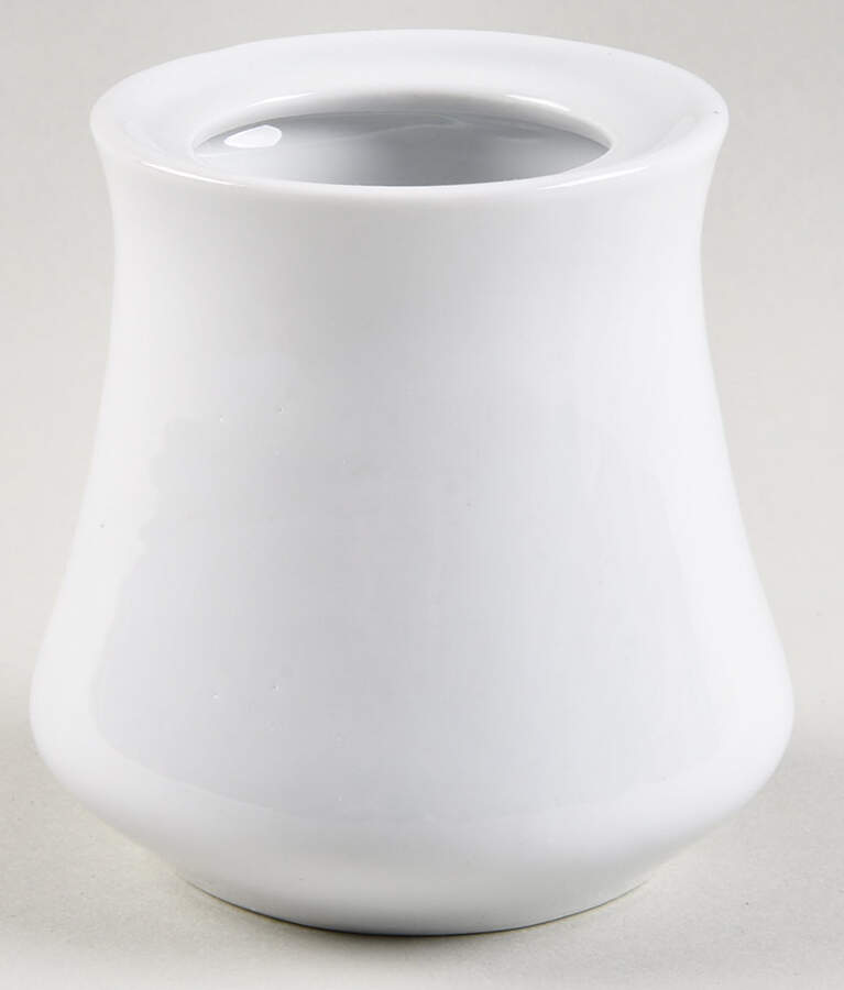 Buffalo China (White, Buffalo Mark) Sugar Bowl No Lid by Oneida-1
