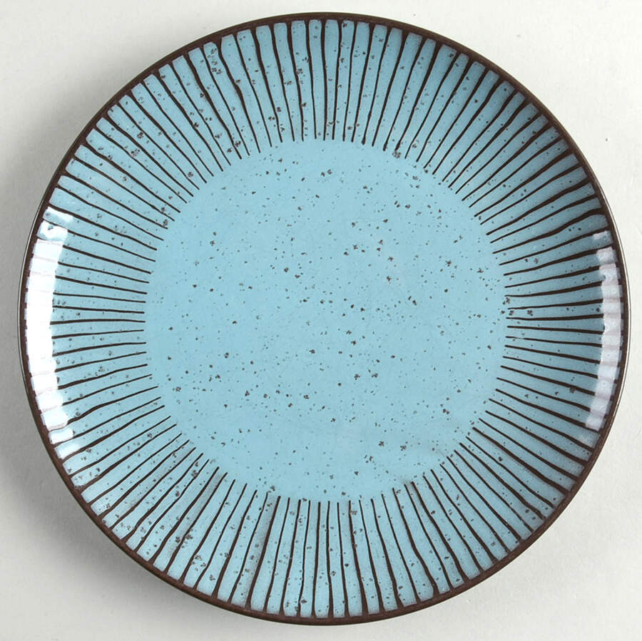 Back To Origins Blue Salad Plate by Over And Back-1