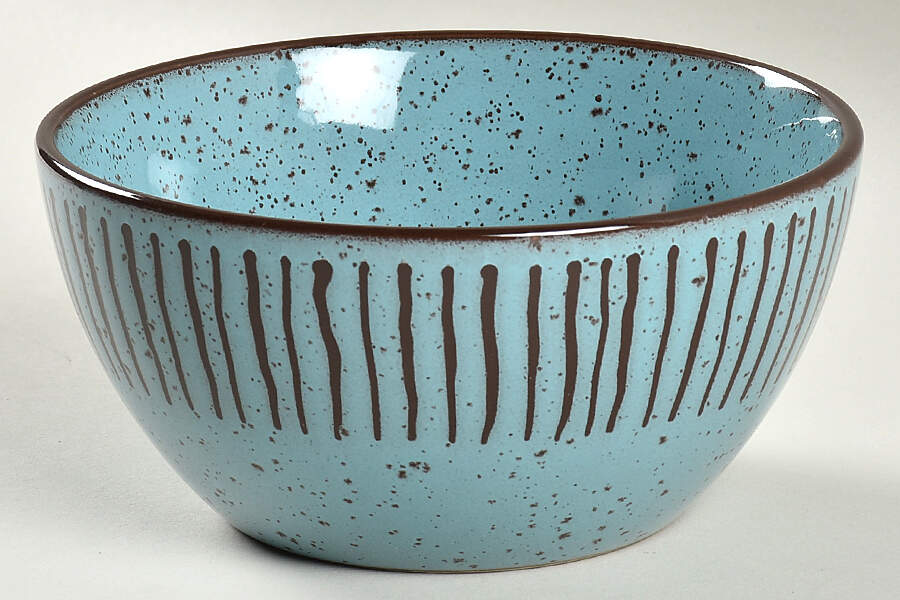 Back To Origins Blue Coupe Cereal Bowl by Over And Back-1