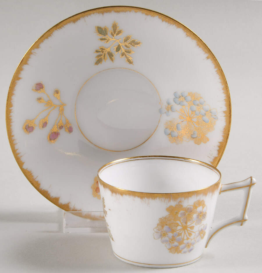 OVI62 Flat Demitasse Cup & Saucer Set by Ovington's-1