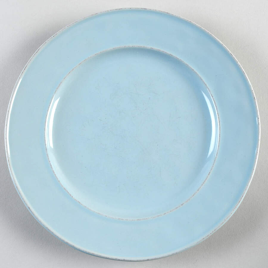 Lake Como Aqua Luncheon Plate by Over And Back-1