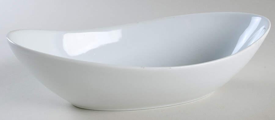 Sides 12" Oval Vegetable Bowl by Over And Back-1