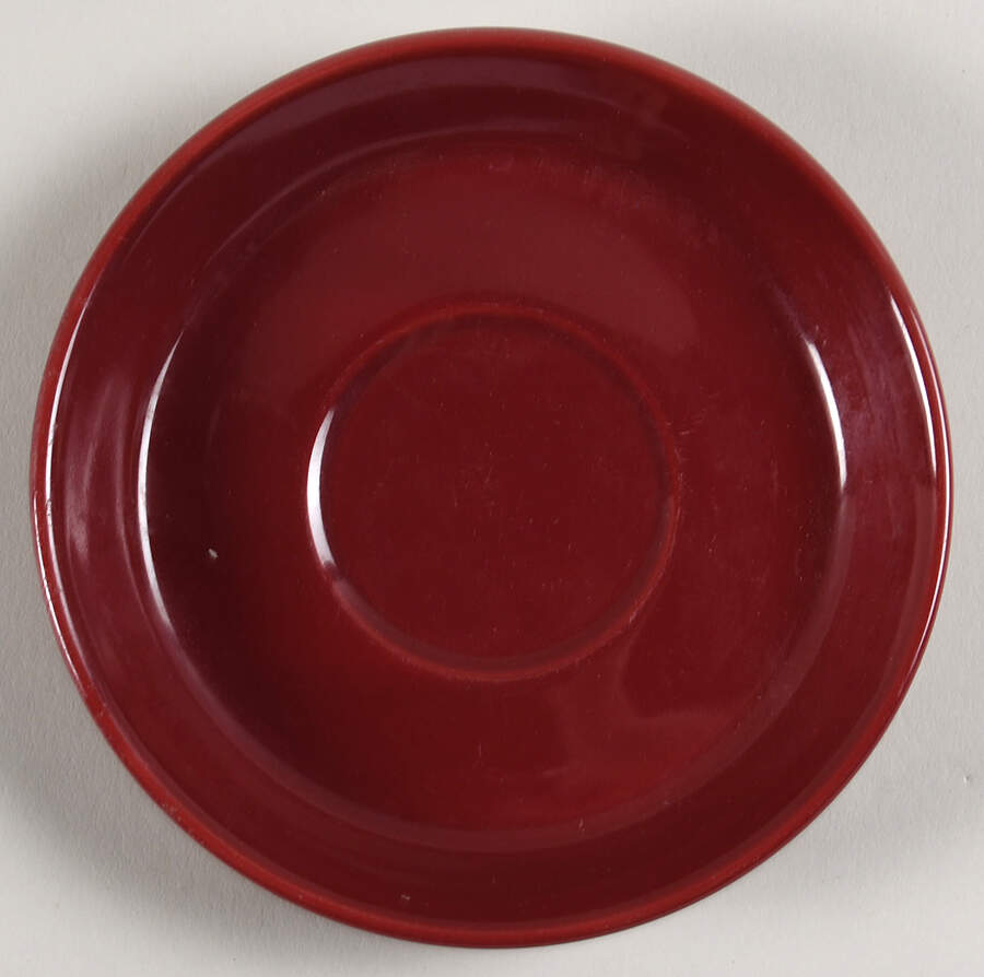 Classic Maroon Saucer by Oneida-1