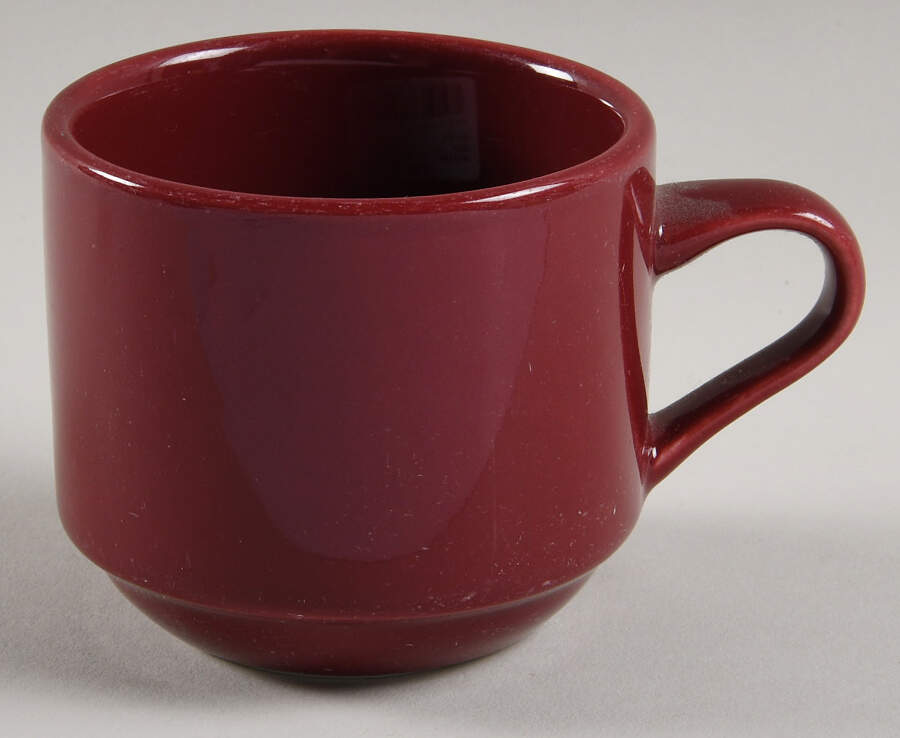 Classic Maroon Flat Cup by Oneida-1