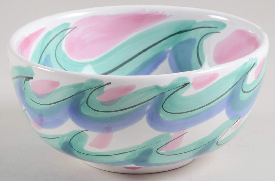 Tickled Pink Fruit/Dessert (Sauce) Bowl by Presenttense-1