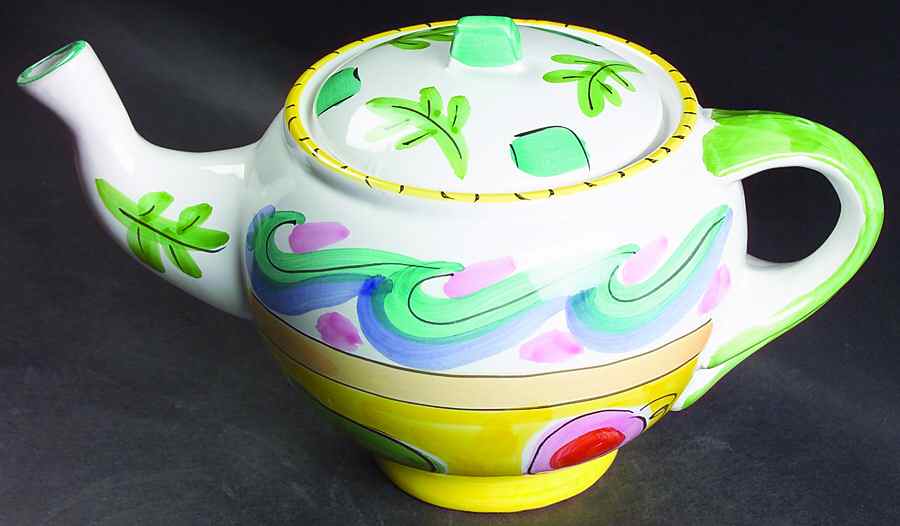 Tickled Pink Teapot & Lid by Presenttense-1