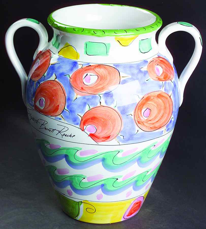 Tickled Pink 11" Vase by Presenttense-1
