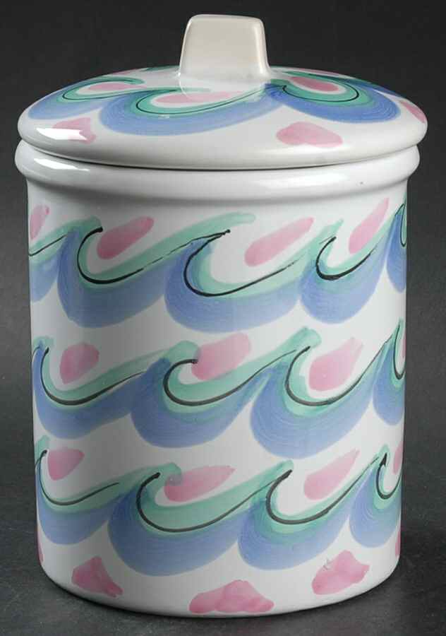 Tickled Pink Medium Canister & Lid by Presenttense-1
