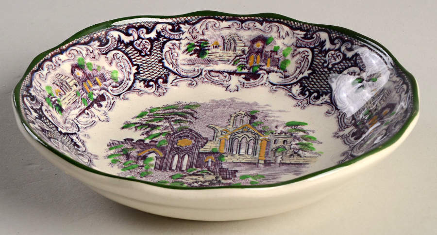 Abbey Fruit/Dessert (Sauce) Bowl by Petrus Regout & Co-1
