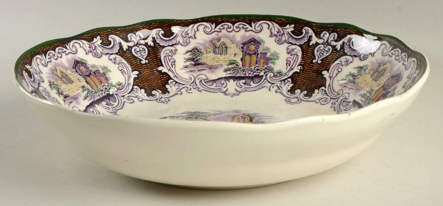 Abbey Large Fruit Bowl by Petrus Regout & Co-1