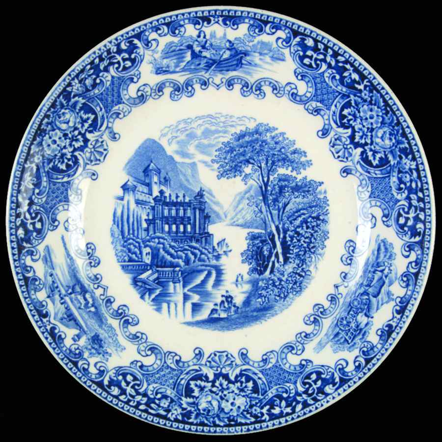 Cambridge Old England Blue Salad Plate by Petrus Regout & Co-1