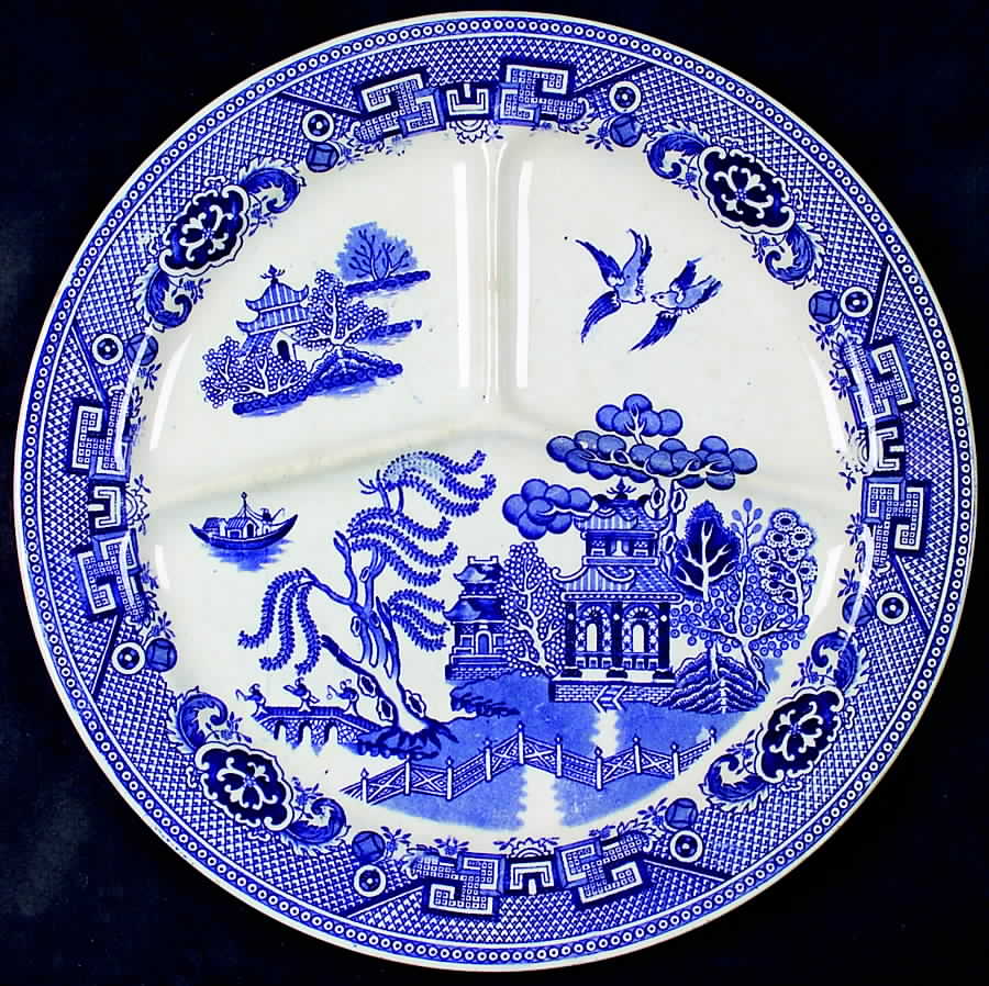 Willow Grill Plate by Petrus Regout & Co-1