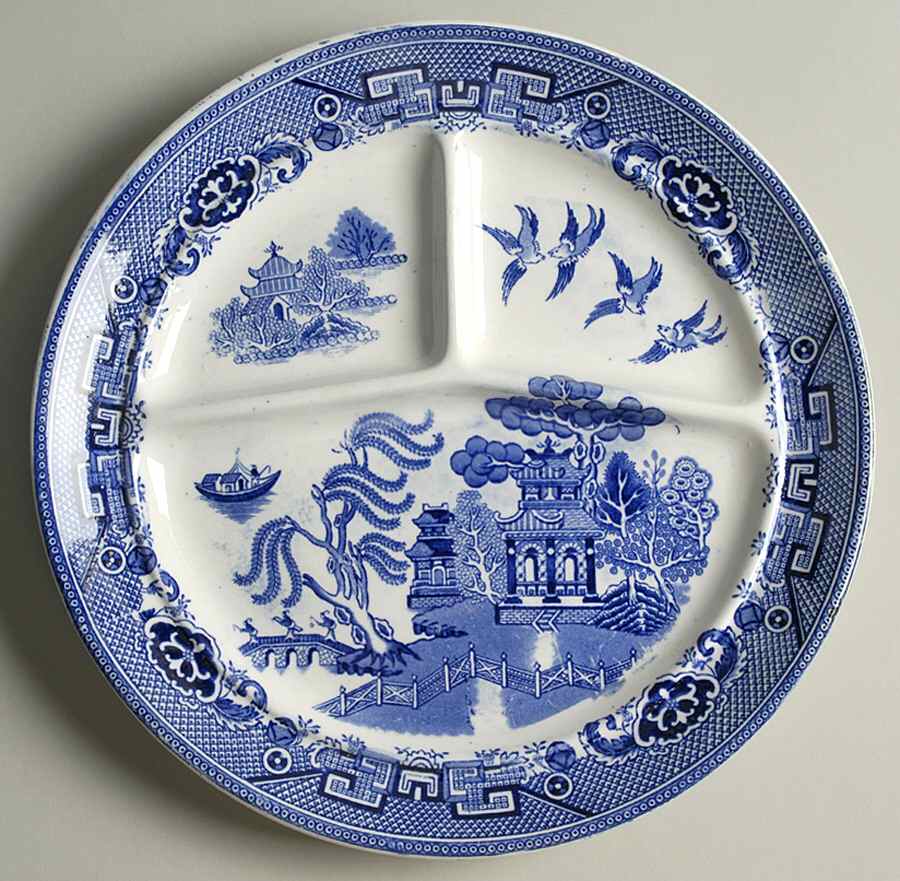 Willow Grill Plate by Petrus Regout & Co-1