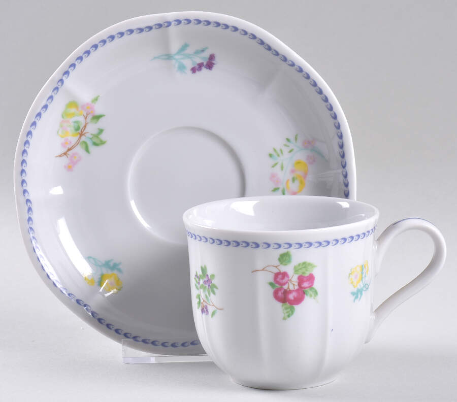 Jardina Flat Cup & Saucer Set by Princeton Studios-1