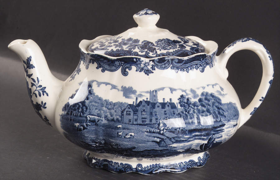 Avon Scenes Blue Teapot & Lid by Palissy-1