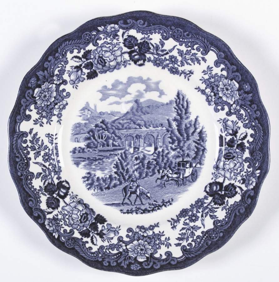 Avon Scenes Blue Luncheon Plate by Palissy-1