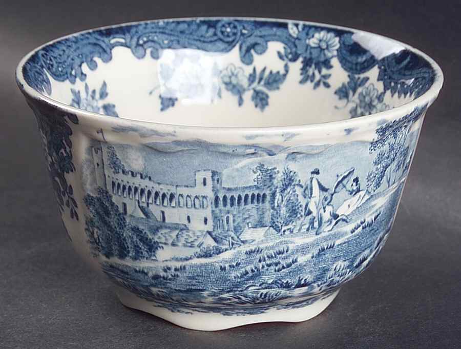 Avon Scenes Blue Cranberry Bowl by Palissy-1