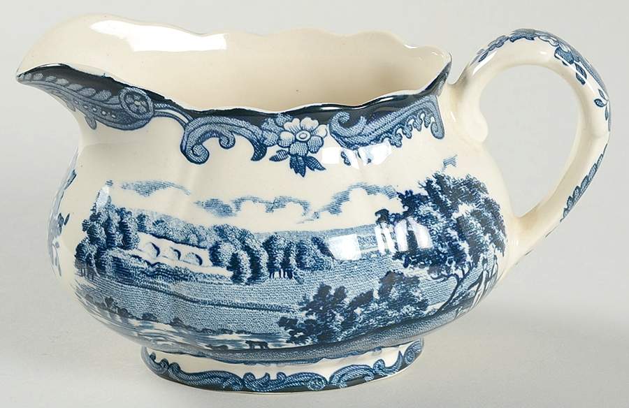 Avon Scenes Blue Creamer by Palissy-1