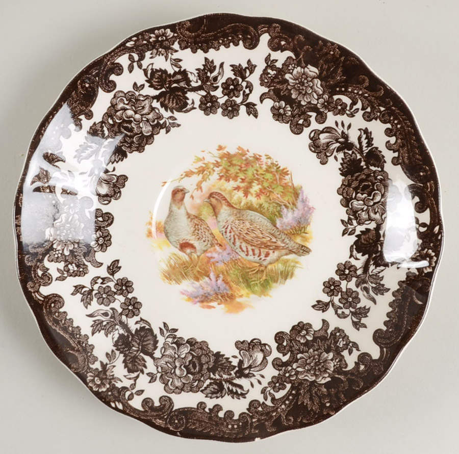 Game Series (Birds) Flat Cream Soup Bowl by Palissy-1
