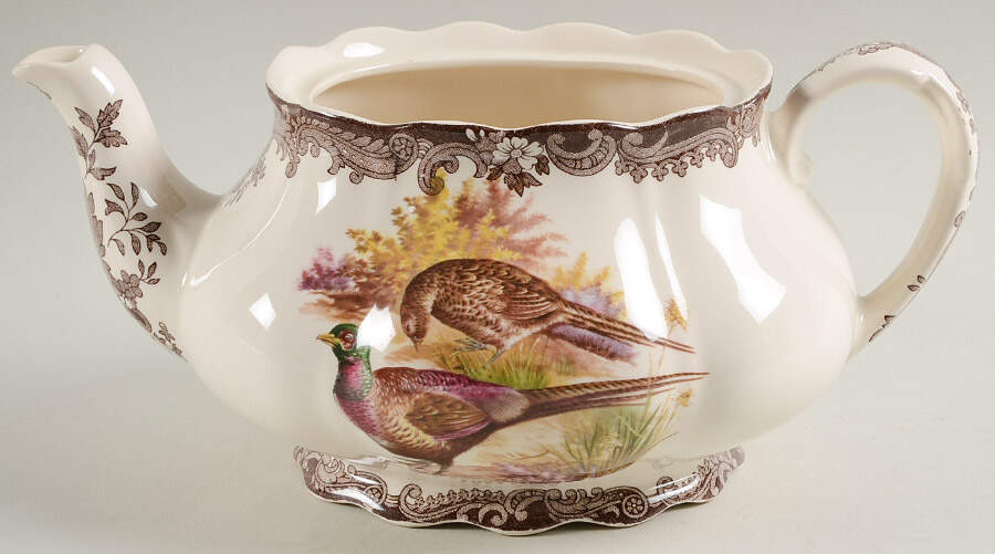 Game Series (Birds) Teapot No Lid by Palissy-1